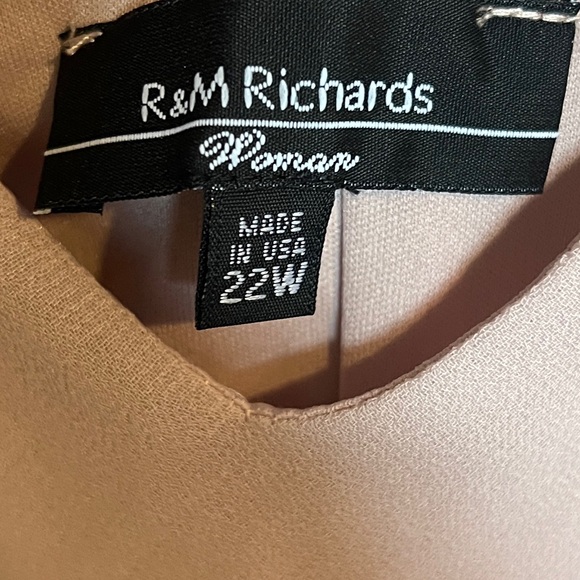 R&M Richards Pink Dress Size 22W NWT - Picture 5 of 6